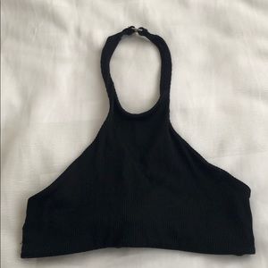 Beach riot ribbed halter swim top